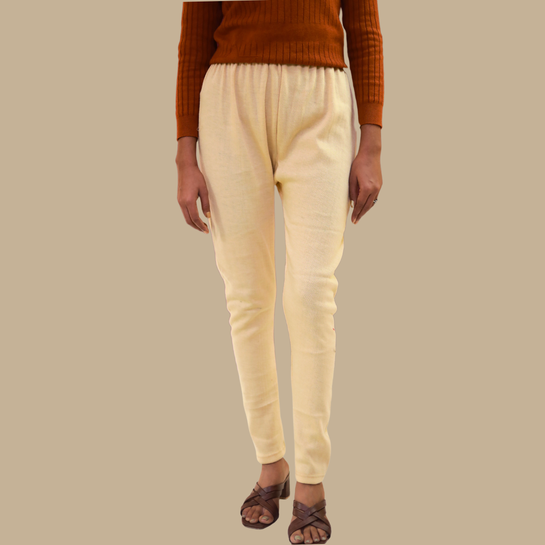 KURTIVERSE Woolen Leggings for Women Winter Thermal Waist Size : 24 to 32 Inch Stretchable.