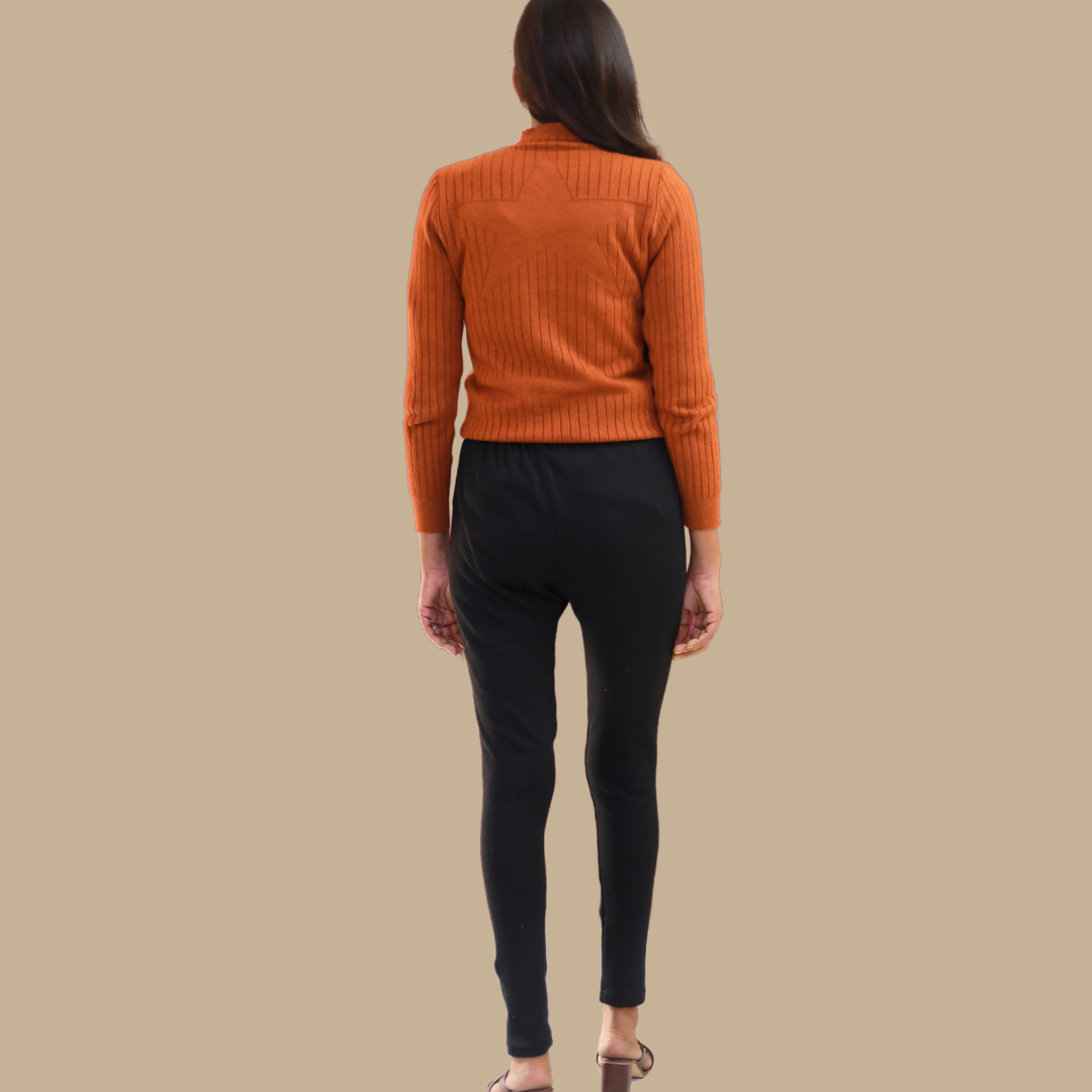 KURTIVERSE Plus Size Woolen Leggings, Winter Thermal Legging, 30-40 Inch Waist, Stretchable