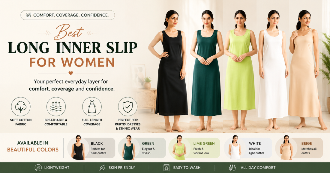 Best Long Inner Slip for Women | Cotton Full Length Slip