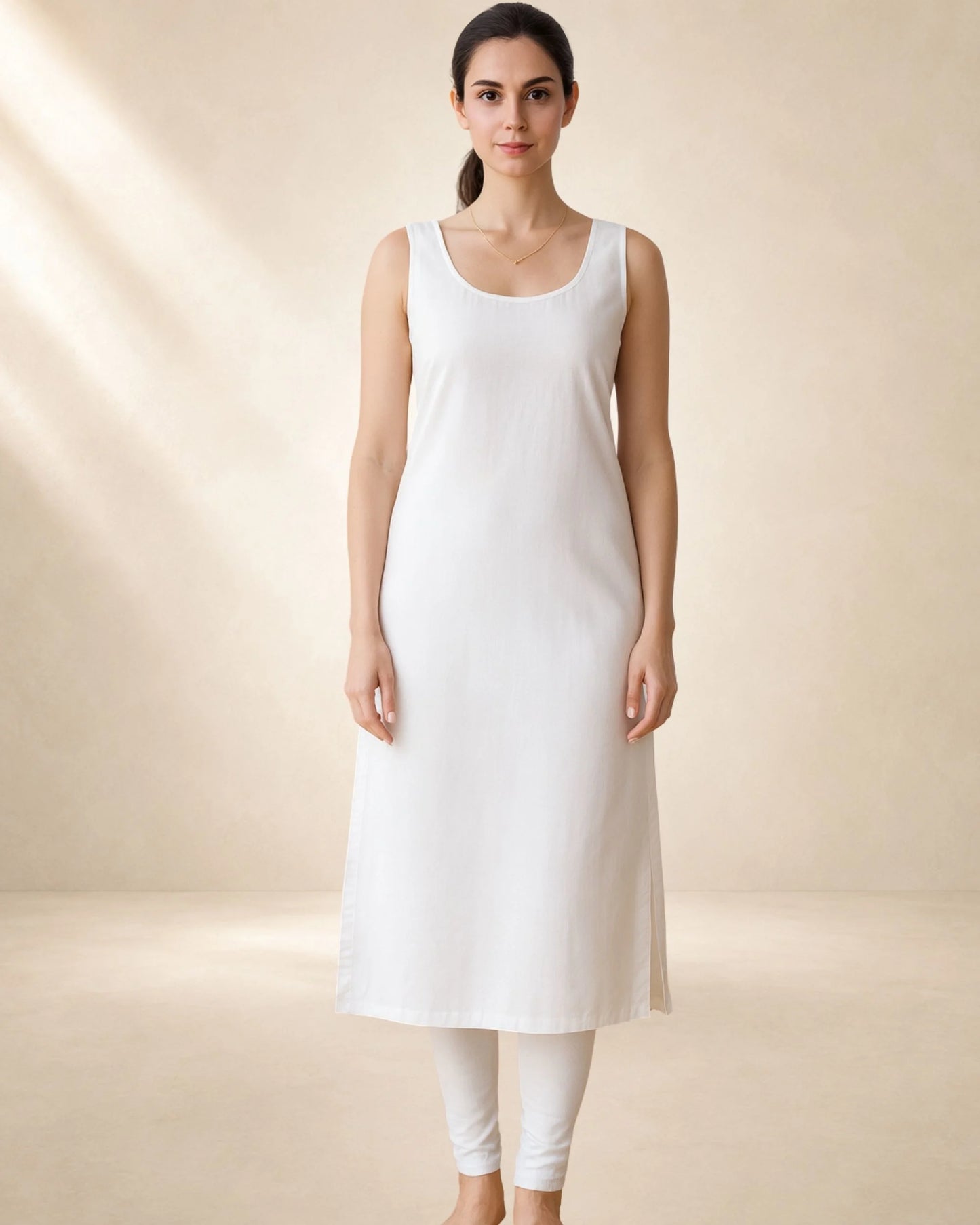Women's Cotton Long Under Slip
