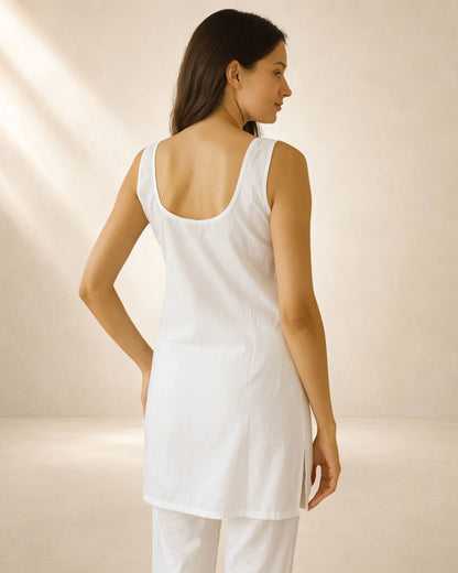 Women’s White 28-Inch Short Inner Slip – S–3XL