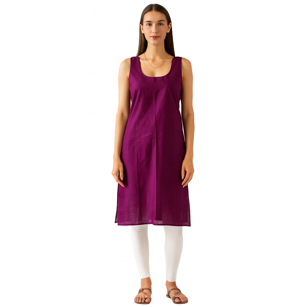 KURTIVERSE Full Slip for Women Cotton Long Inner Wear