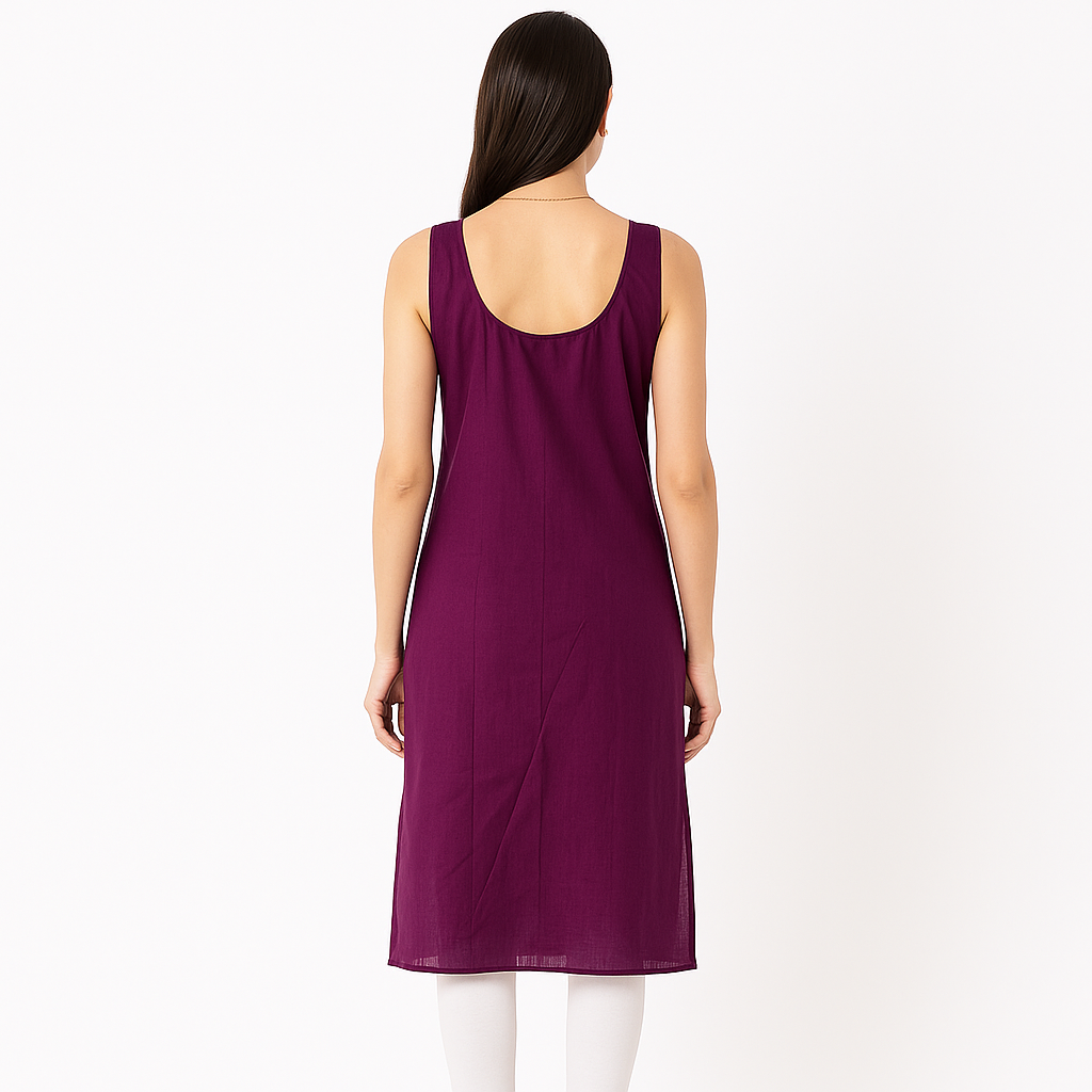 KURTIVERSE Full Slip for Women Cotton Long Inner Wear
