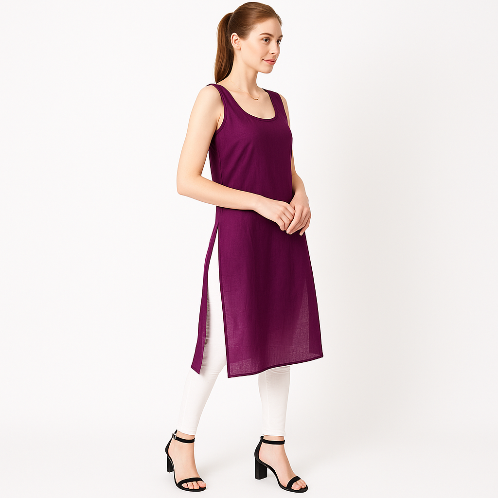 KURTIVERSE Full Slip for Women Cotton Long Inner Wear