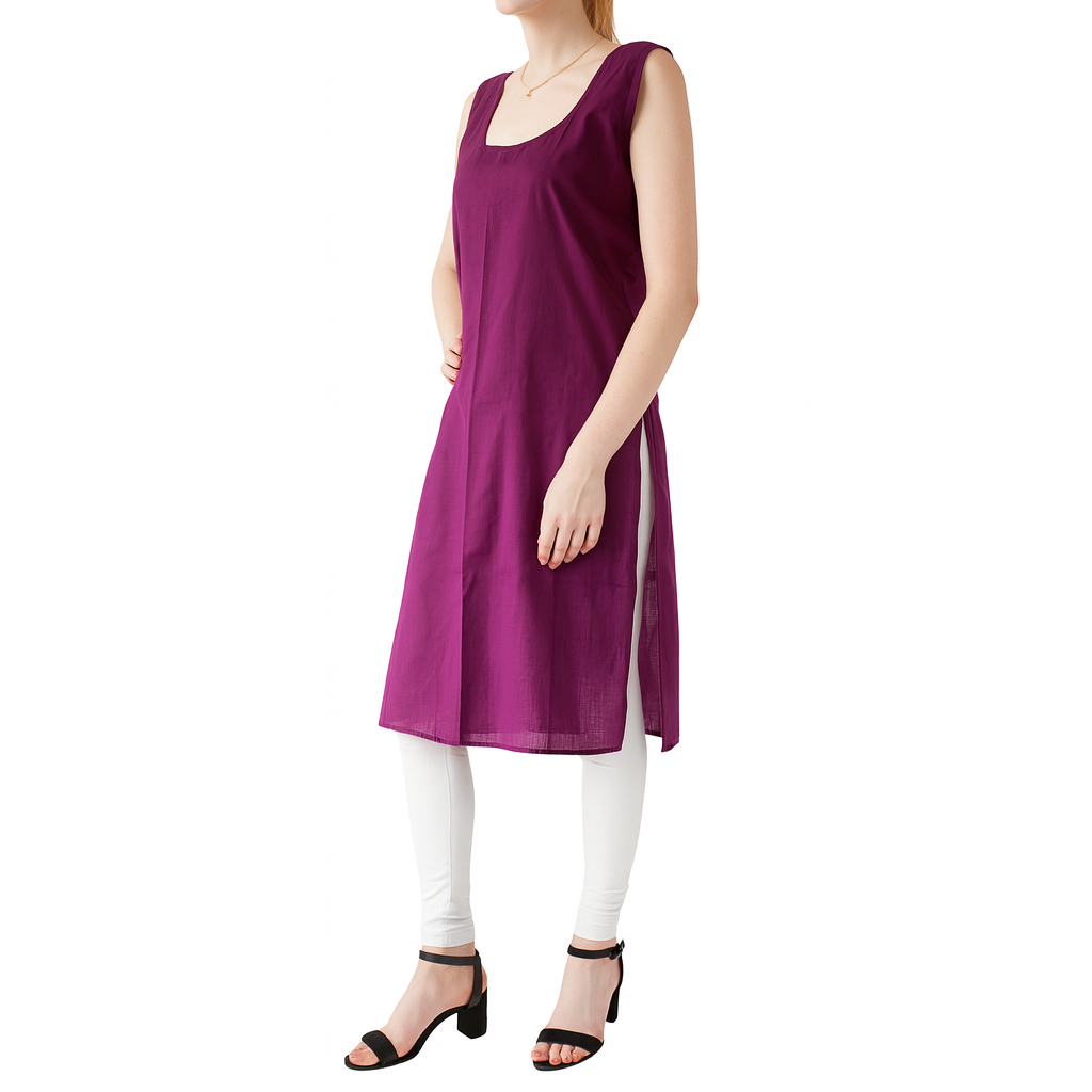 KURTIVERSE Full Slip for Women Cotton Long Inner Wear