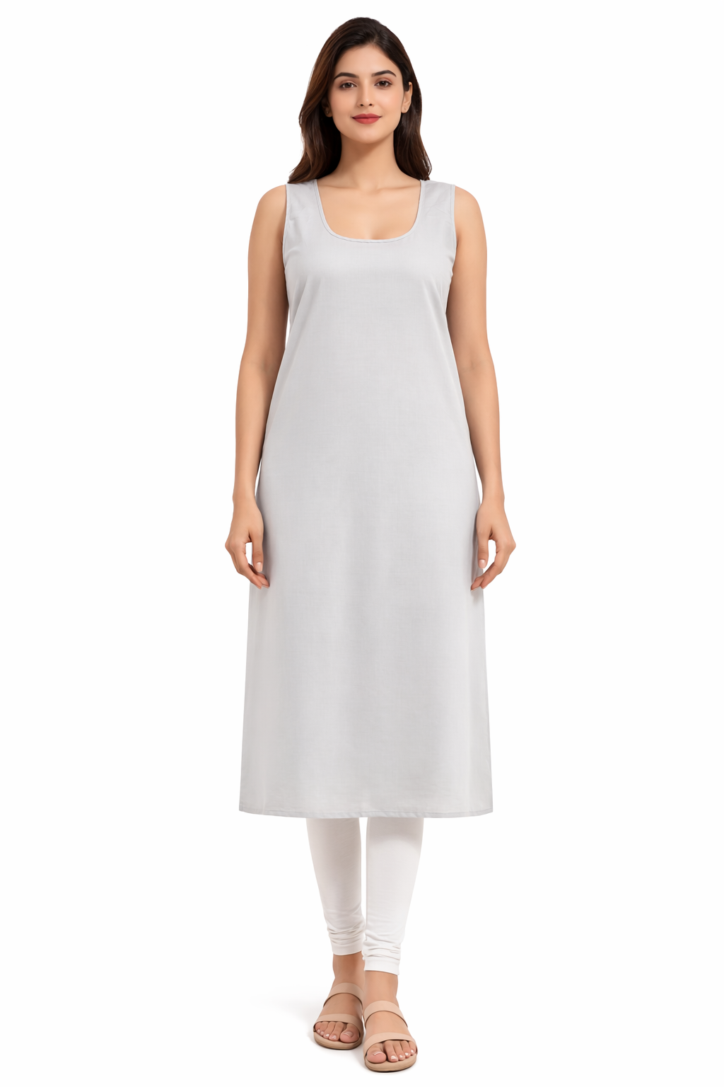 KURTIVERSE Women’s Poly Cotton Plus Size Inner Slip | Full Length 41 Inch | Sizes 4XL–7XL