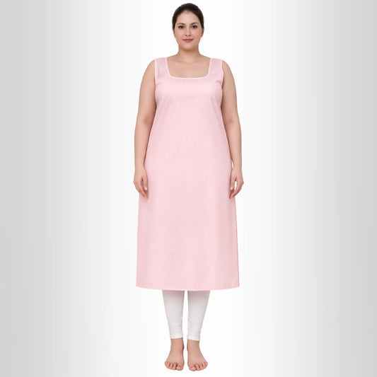 KURTIVERSE Women’s Poly Cotton Plus Size Inner Slip | Full Length 41 Inch | Sizes 4XL–7XL