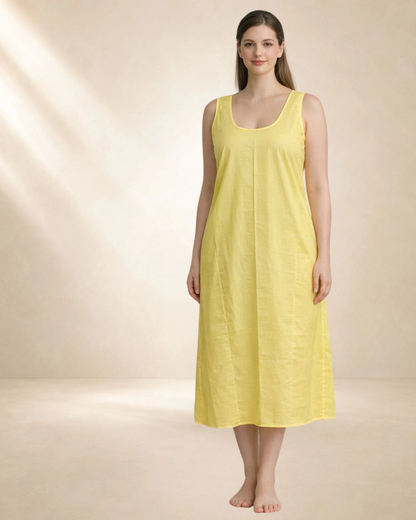 KURTIVERSE Women Poly Cotton Anarkali A-Line Inner Slip, 43 Inch Long 4xl to 7xl