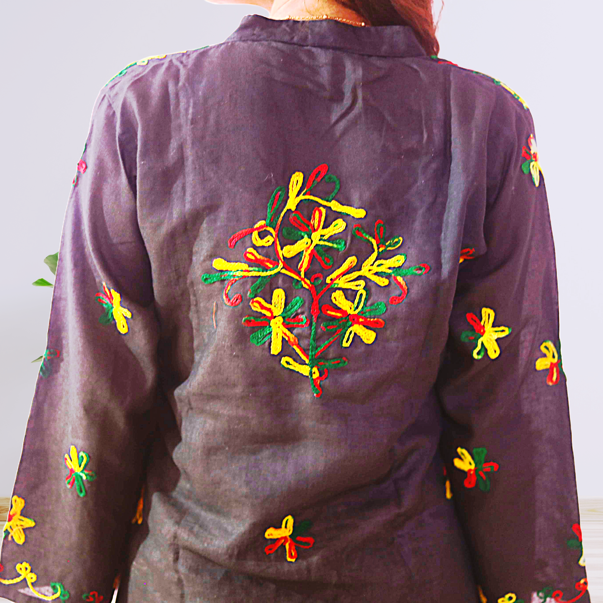 KurtiVerse Black Multi Button Kurti for Women