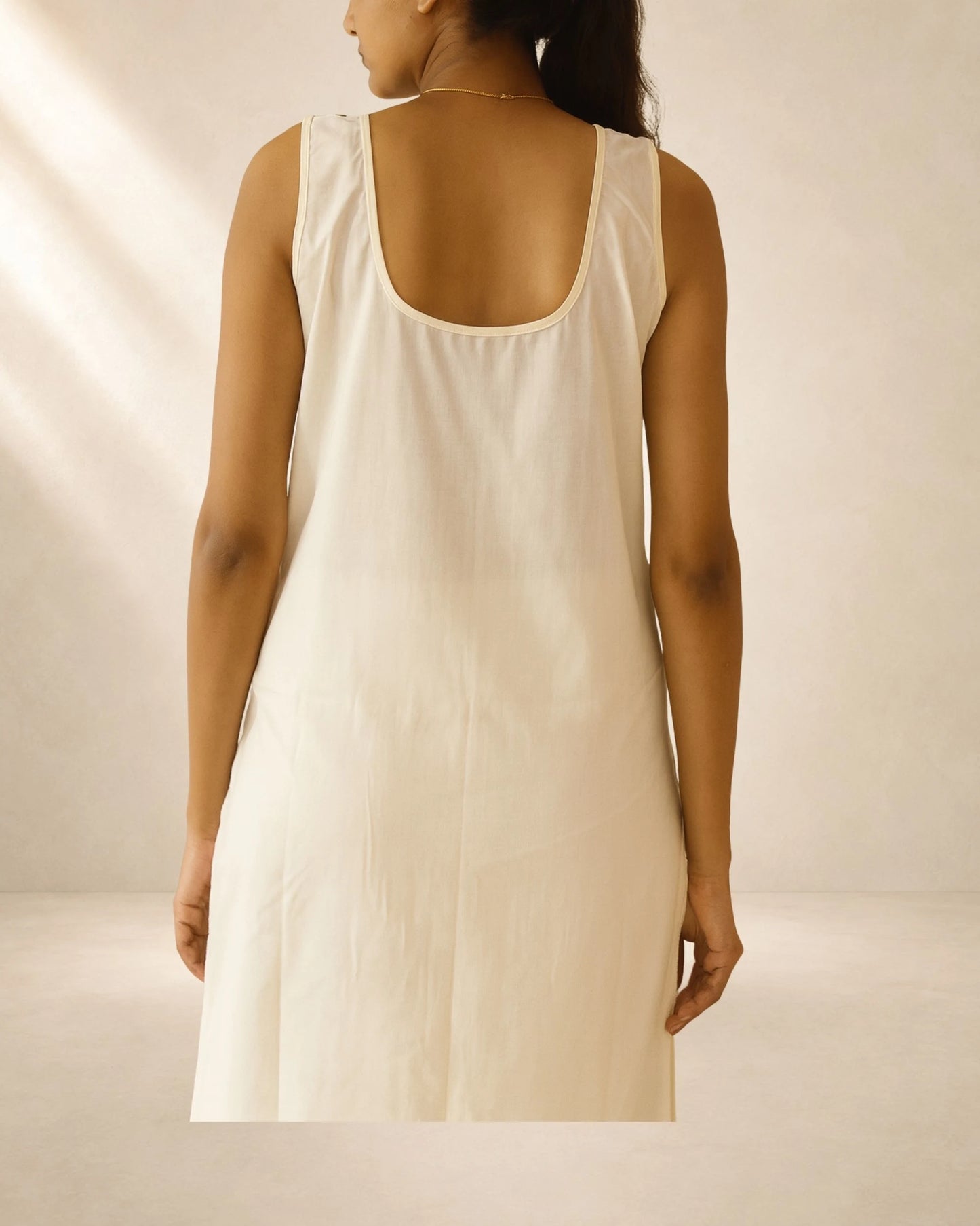 Women’s Cream 41-Inch Long Inner Slip – S–3XL