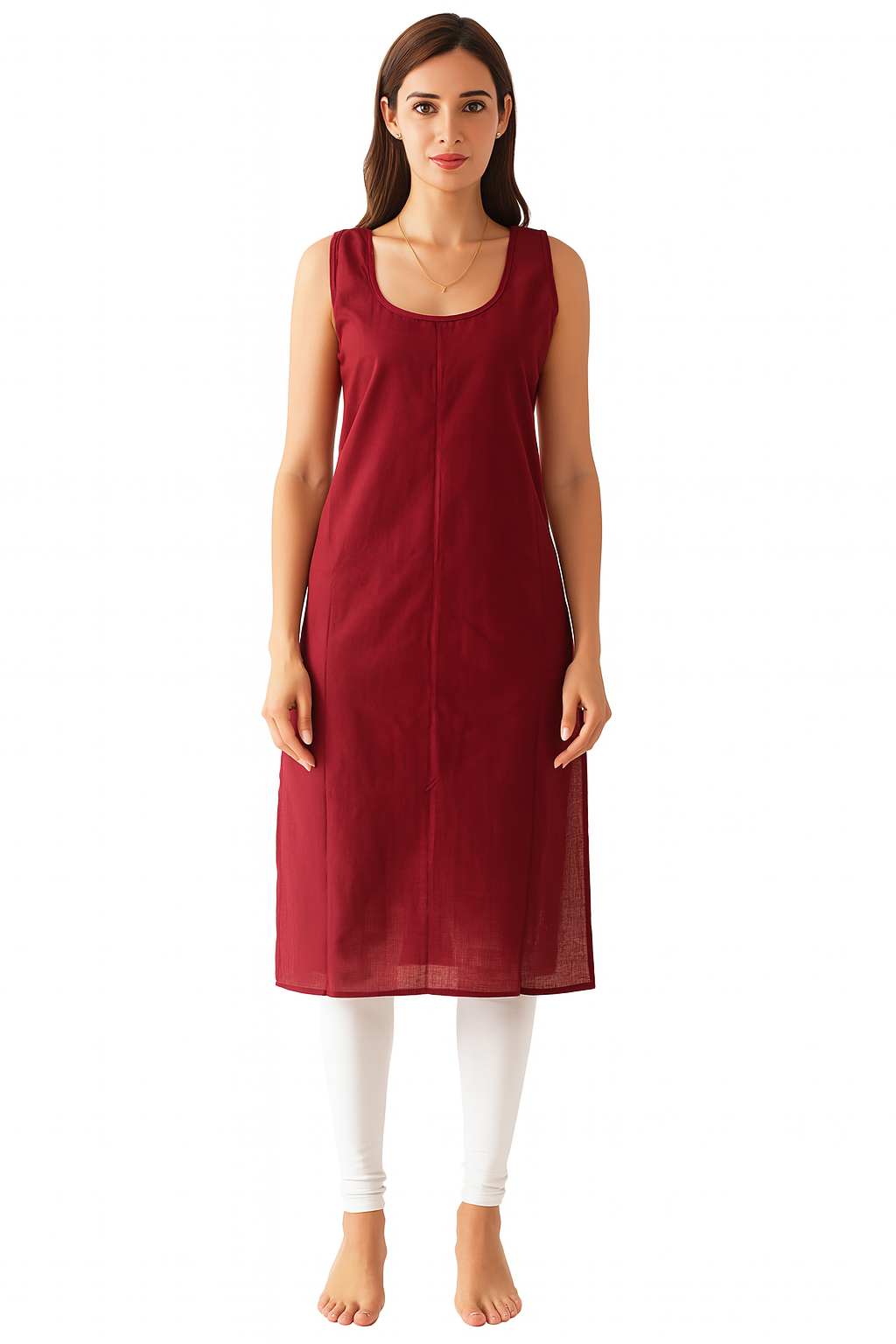 Women’s Poly-Cotton Long Inner Slip – 41 Inch