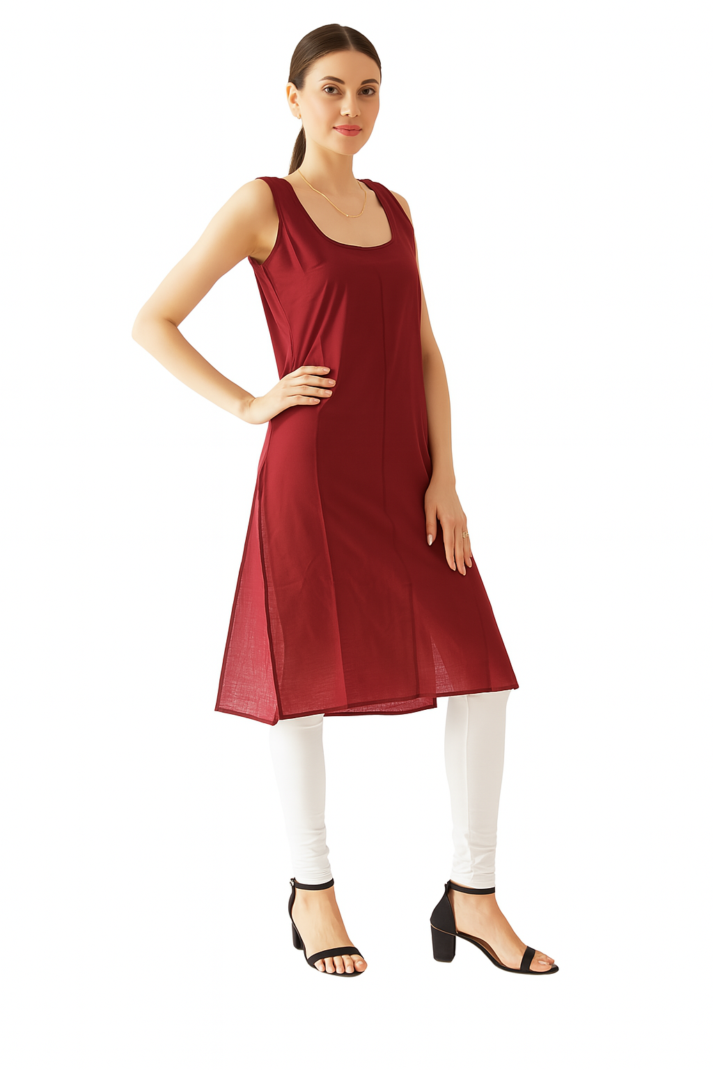 KURTIVERSE Full Slip for Women Cotton Long Inner Wear