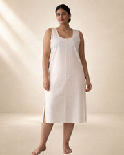 KURTIVERSE Women’s Poly Cotton Plus Size Inner Slip | Full Length 41 Inch | Sizes 4XL–7XL
