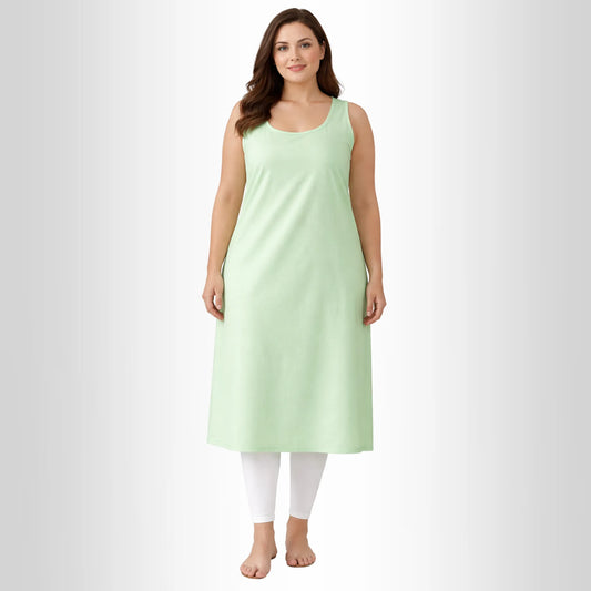 KURTIVERSE Women’s Poly Cotton Plus Size Inner Slip | Full Length 41 Inch | Sizes 4XL–7XL