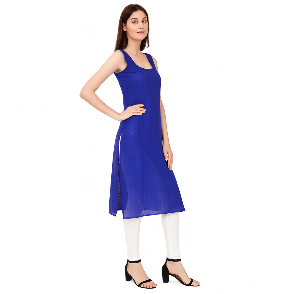 KURTIVERSE Full Slip for Women Cotton Long Inner Wear