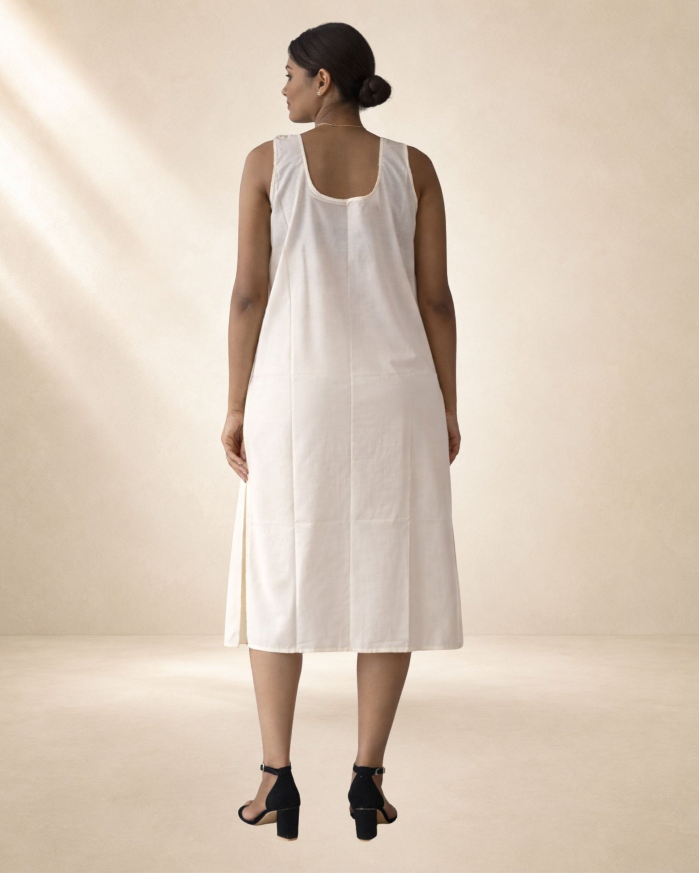 KURTIVERSE Women’s Poly Cotton Full-Length Inner Slip Cream Color | 41 Inch | Sizes 4XL–7XL