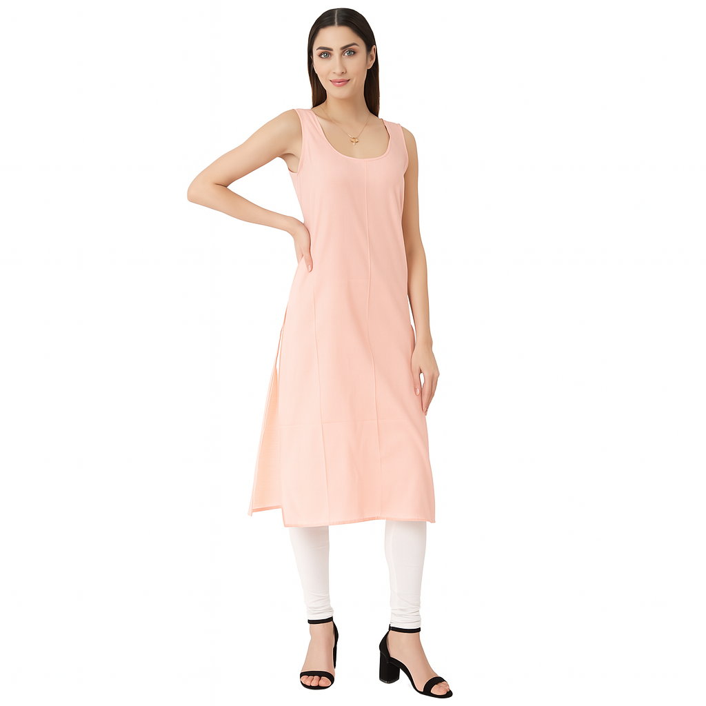 KURTIVERSE Full Slip for Women Cotton Long Inner Wear