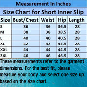 KURTIVERSE Women’s Cotton Short Inner Slip Combo Pack of 2 | White & Beige
