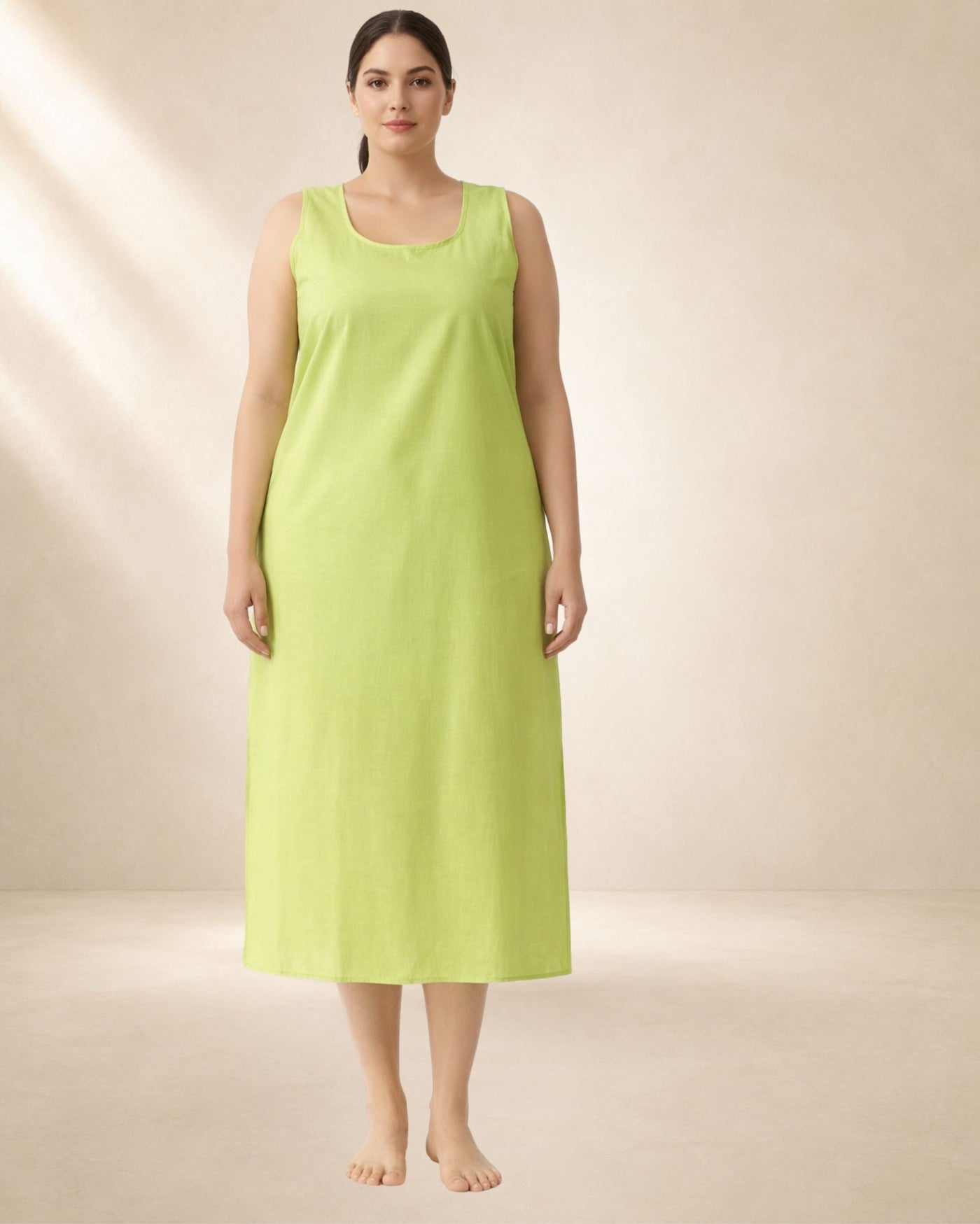 KURTIVERSE Women’s Poly Cotton Plus Size Inner Slip | Full Length 41 Inch | Sizes 4XL–7XL