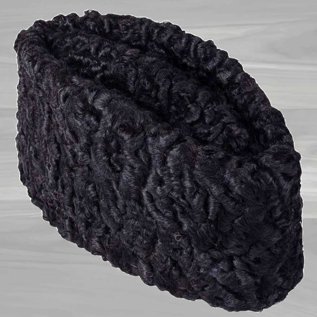 Black Karakul Cap for Men Rampuri Karakuli Topi KurtiVerse