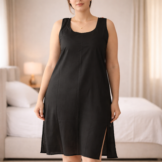 KURTIVERSE Women’s Poly Cotton Plus Size Inner Slip | Full Length 41 Inch | Sizes 4XL–7XL