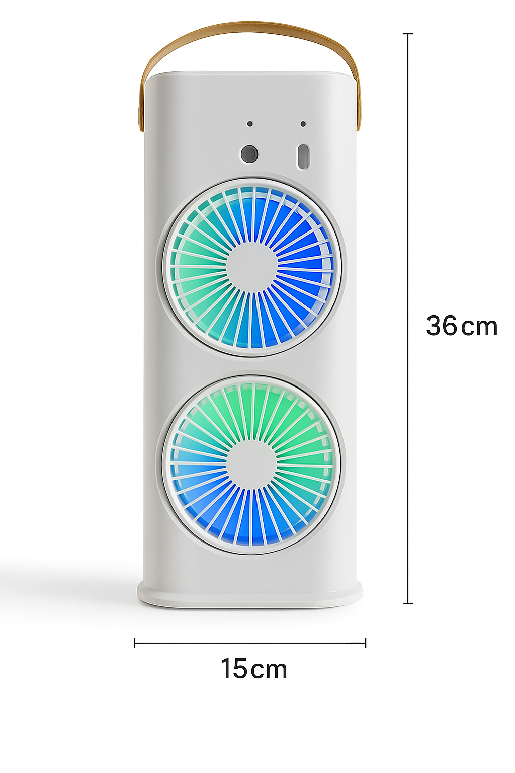 Personal Air Cooler USB Rechargeable Mist Spray Fan with 7 LED Colors for Summer