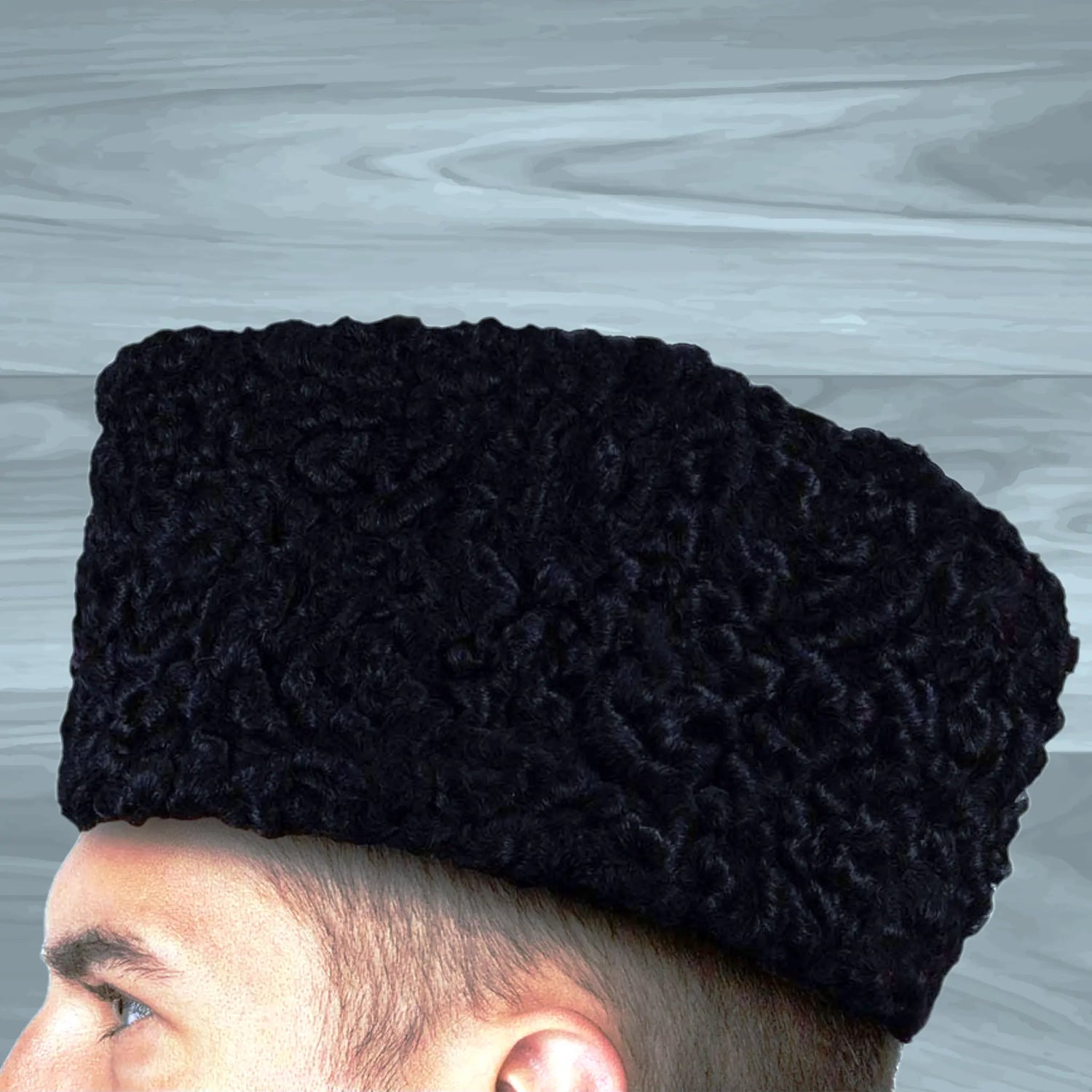 Black Karakul Cap for Men Rampuri Karakuli Topi KurtiVerse