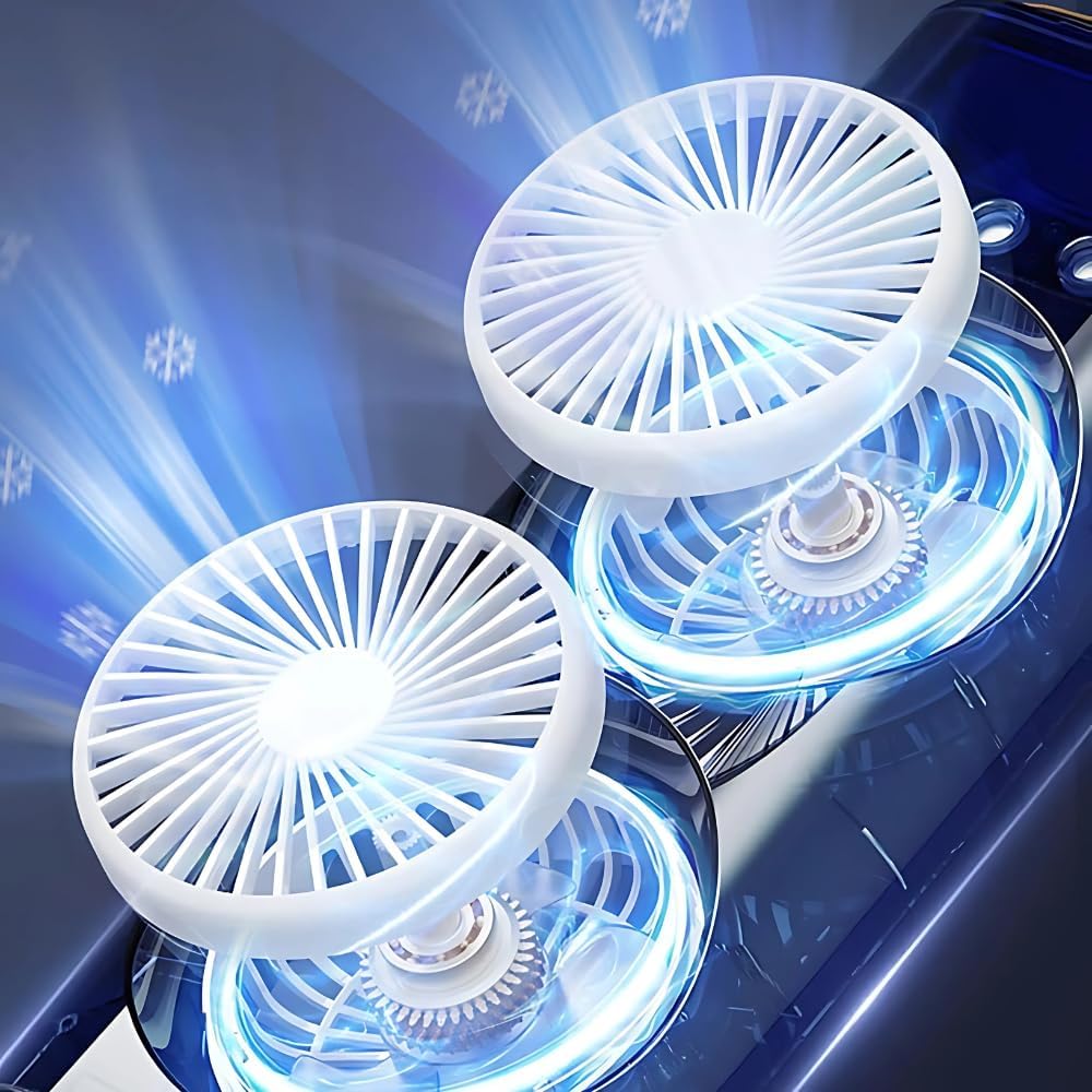 Personal Air Cooler USB Rechargeable Mist Spray Fan with 7 LED Colors for Summer