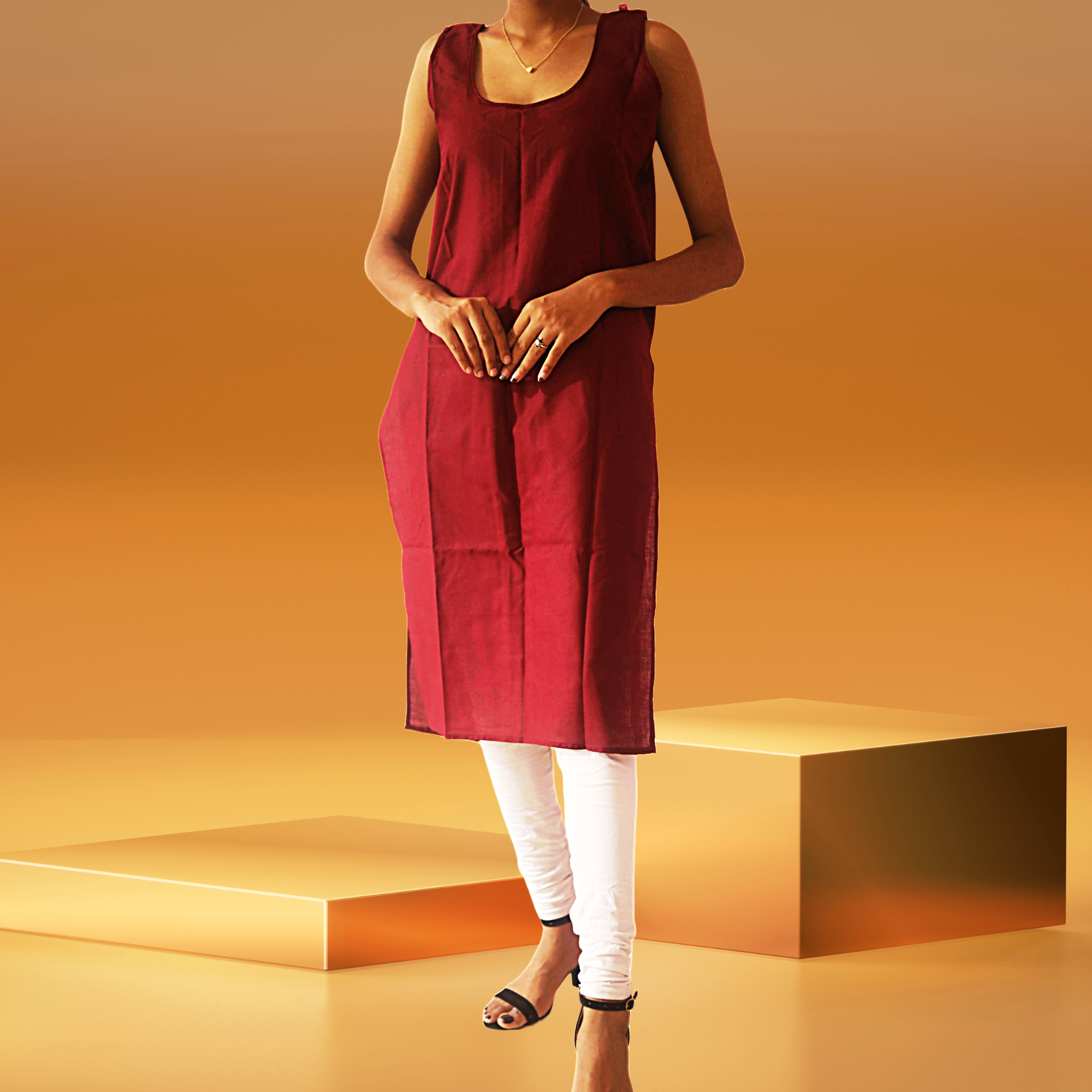 Women's Cotton Long Under Slip