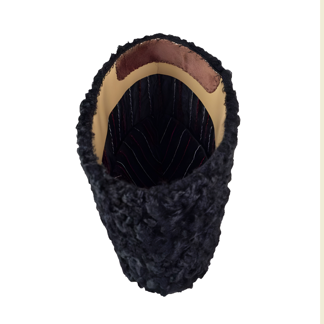 KURTIVERSE Karakuli Cap for Men Winter Original Fur Cap