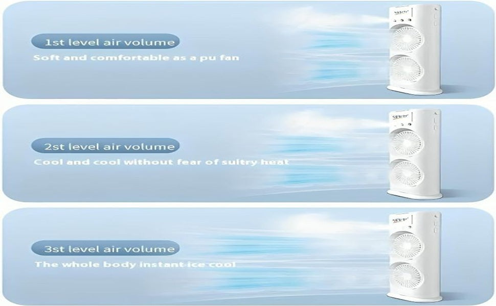 Personal Air Cooler USB Rechargeable Mist Spray Fan with 7 LED Colors for Summer