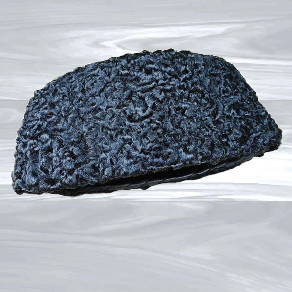 Black Karakul Cap for Men Rampuri Karakuli Topi KurtiVerse