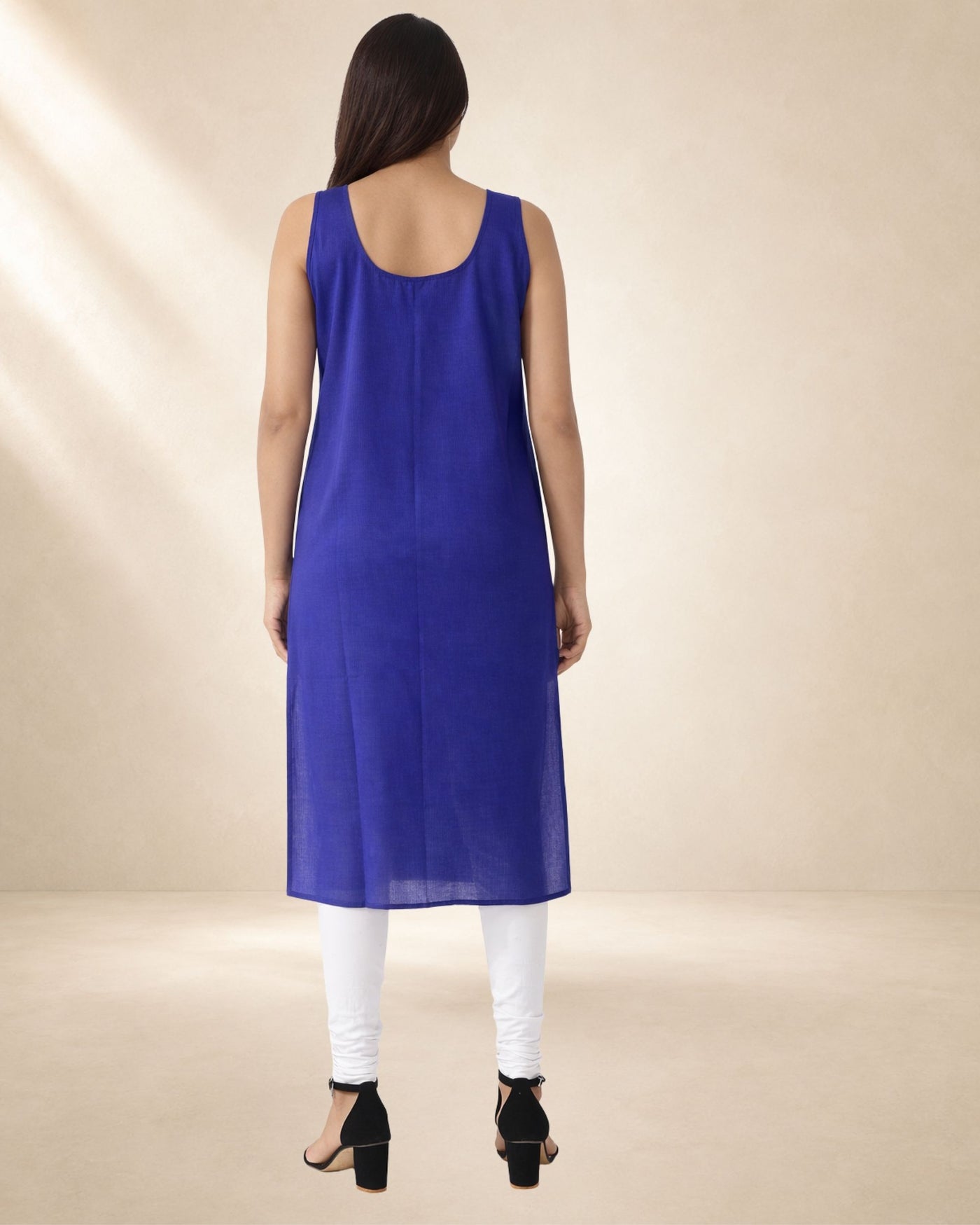 KURTIVERSE Women’s Poly Cotton Full-Length Inner Slip Royal Blue Color | 41 Inch | Sizes 4XL–7XL