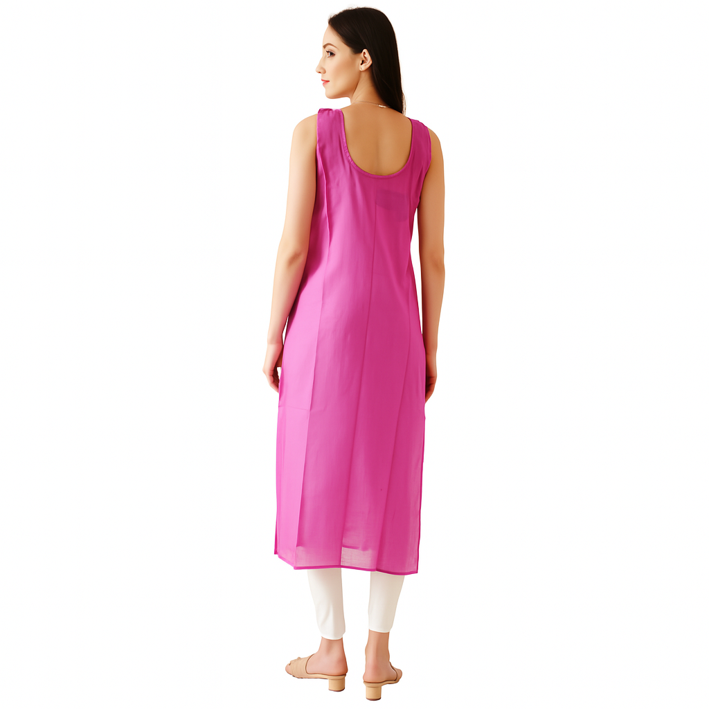 KURTIVERSE Full Slip for Women Cotton Long Inner Wear