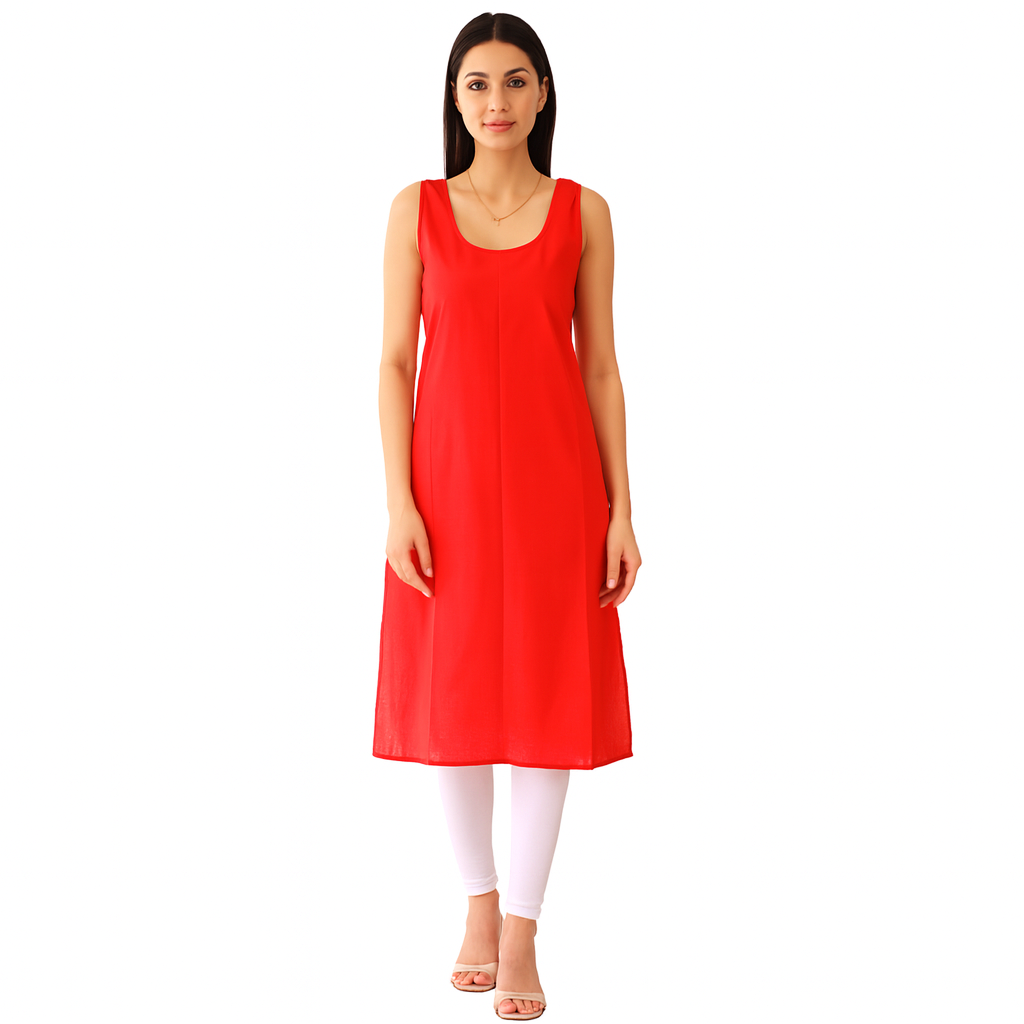 KURTIVERSE Full Slip for Women Cotton Long Inner Wear