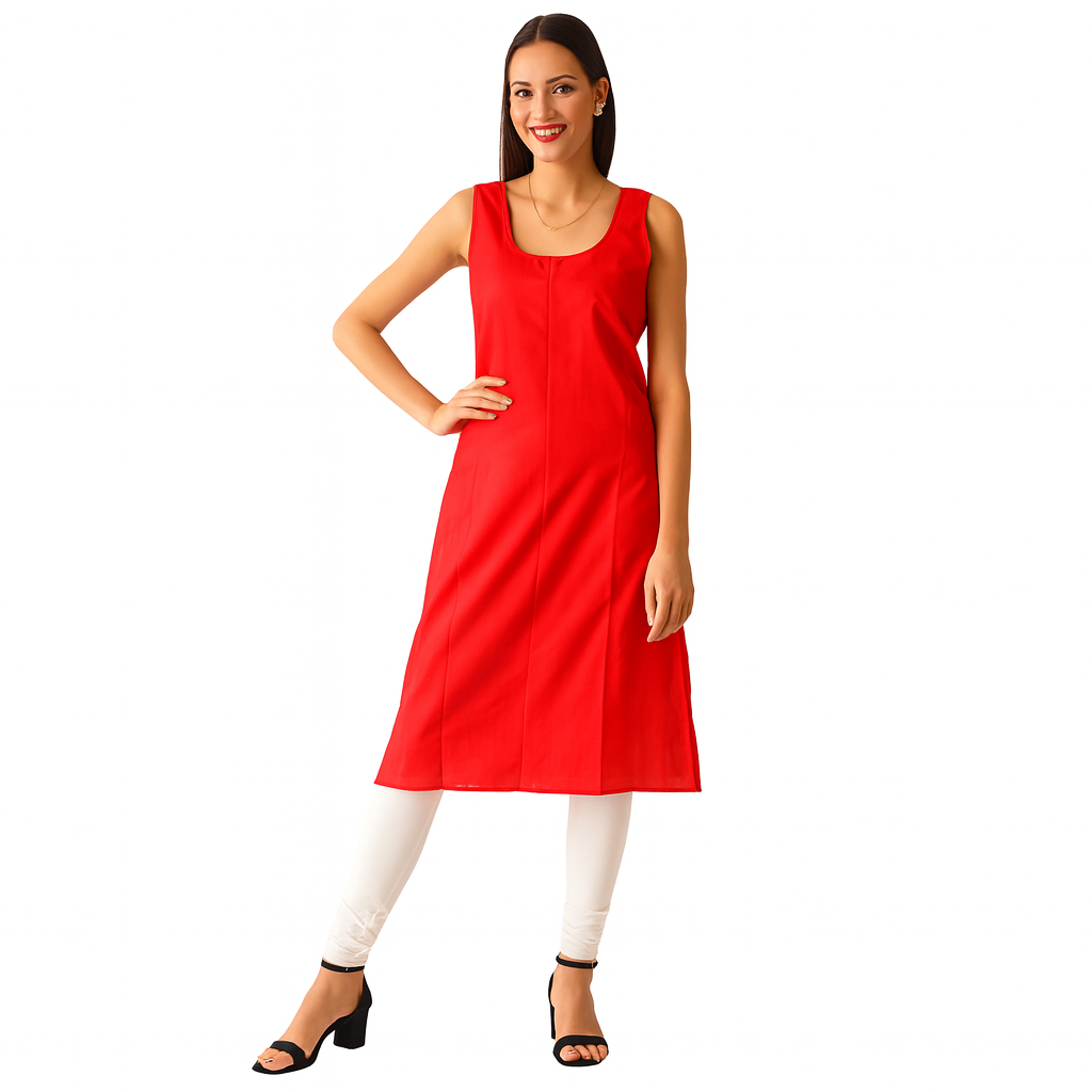KURTIVERSE Full Slip for Women Cotton Long Inner Wear