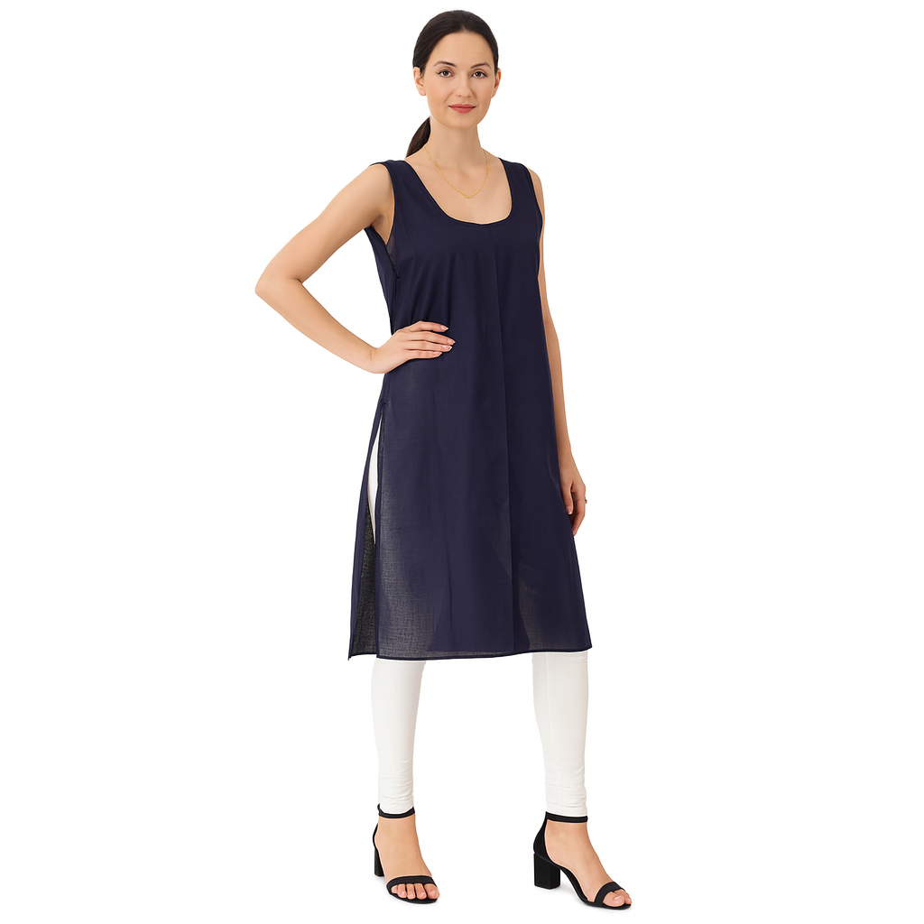 KURTIVERSE Full Slip for Women Cotton Long Inner Wear