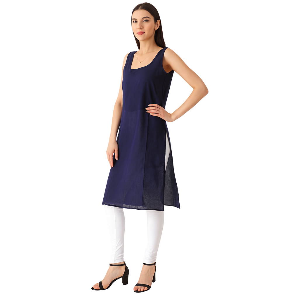 KURTIVERSE Full Slip for Women Cotton Long Inner Wear