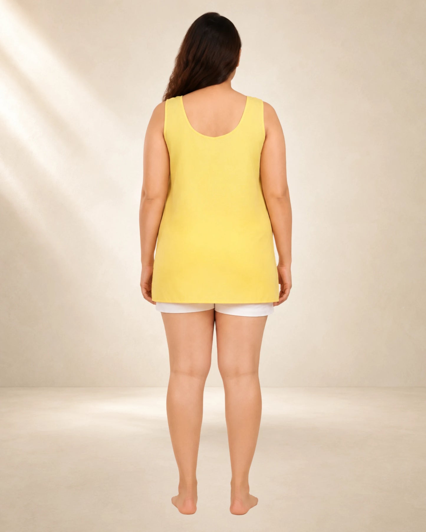 Women’s Plus Size Yellow 28-Inch Short Inner Slip – 4XL–7XL
