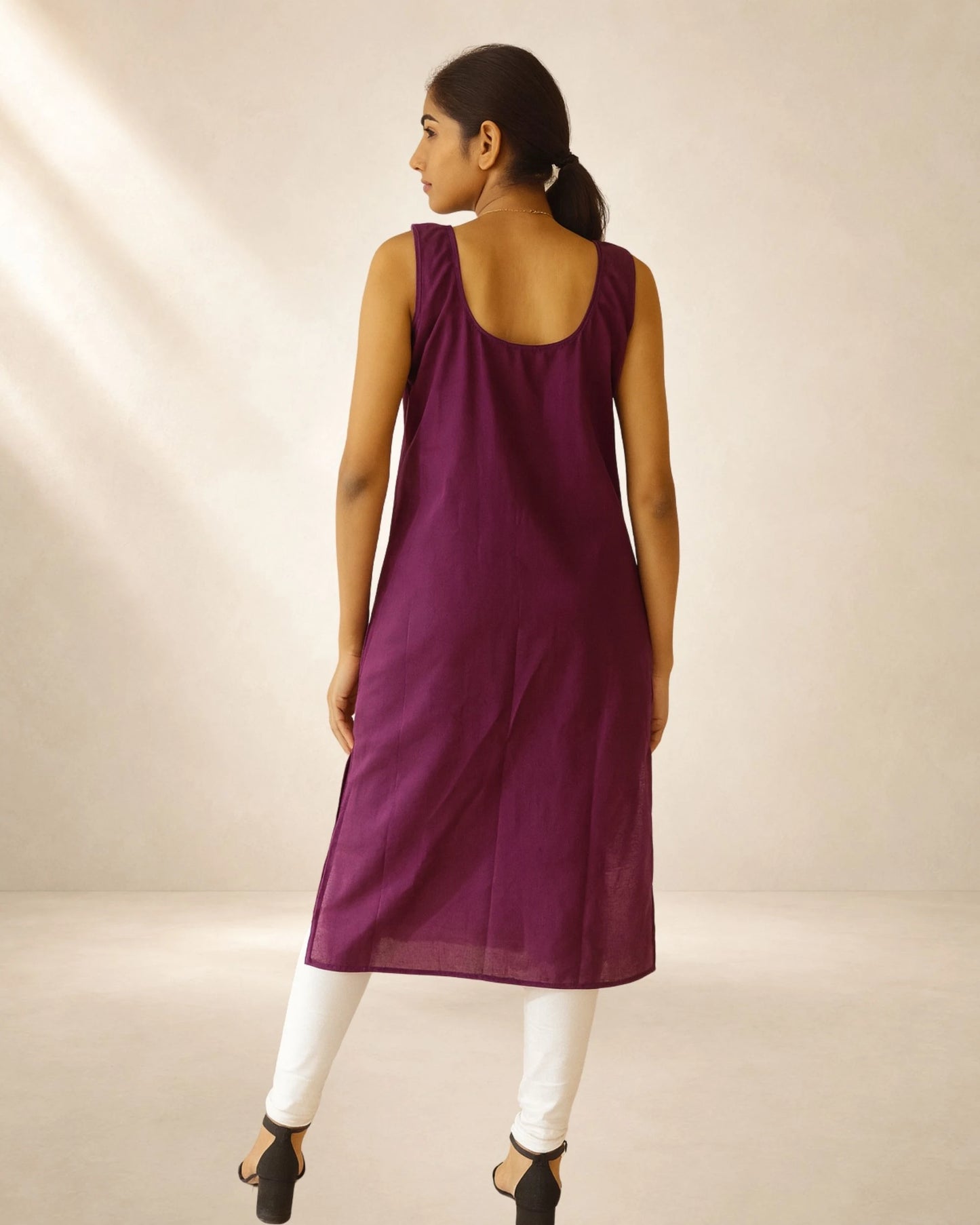 Women’s Wine 41-Inch Long Inner Slip – S–3XL