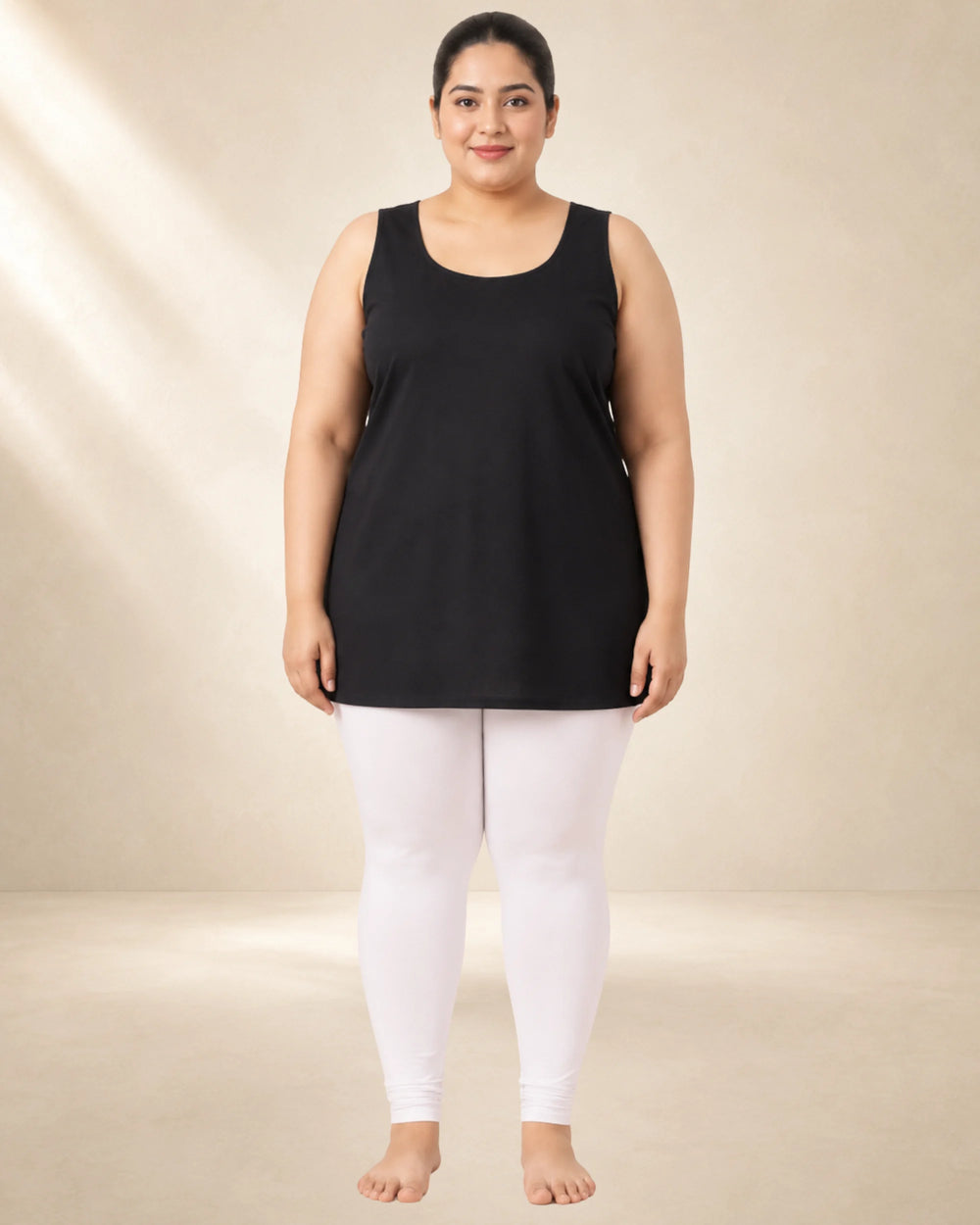 Kurtiverse Plus Size Poly Cotton Inner Slip for Women 28 Inch