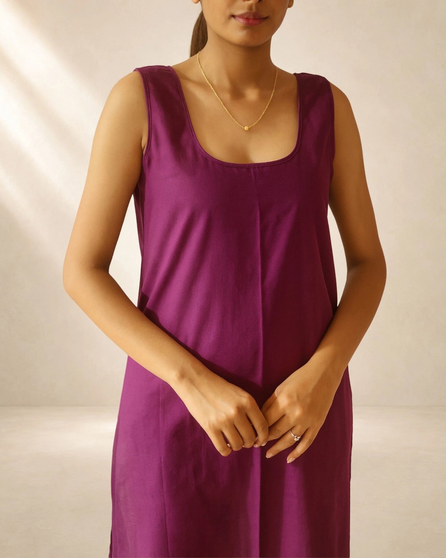 Women’s Wine 41-Inch Long Inner Slip – S–3XL