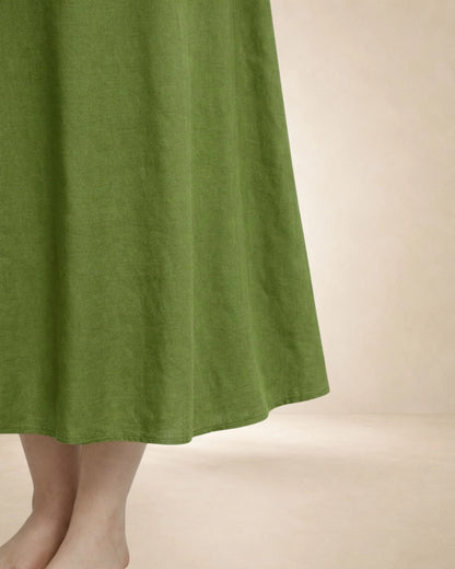 KURTIVERSE Plus Size Women Anarkali Green Inner Slip | Poly Cotton | 43 Inch Long