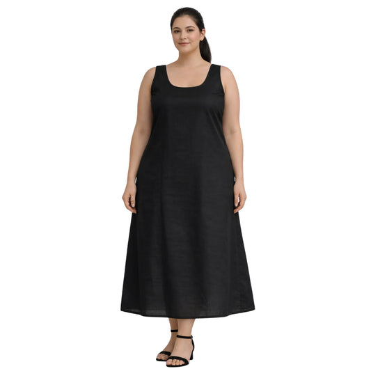 KURTIVERSE Plus Size Women’s Anarkali Inner Slip | Poly Cotton | 43 Inch Long | Sizes 4XL–7XL