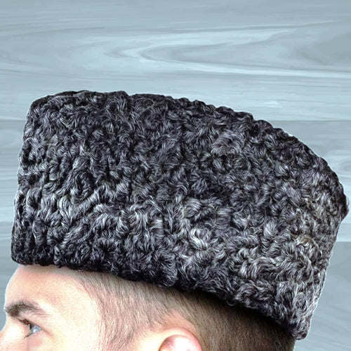 Grey Color Rampuri Topi for Men Karakul Cap Karakuli Hat Size S,M, L, XL KurtiVerse