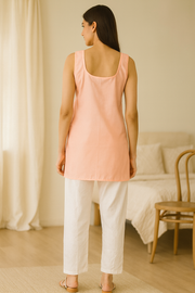 KurtiVerse Women’s Cotton Half Slip, 28-Inch Short Inner Slip with 9-Inch Side Slit