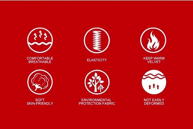 KURTIVERSE Red & Black  Woolen Cap Neck Warmer Set Combo Pack Of 2