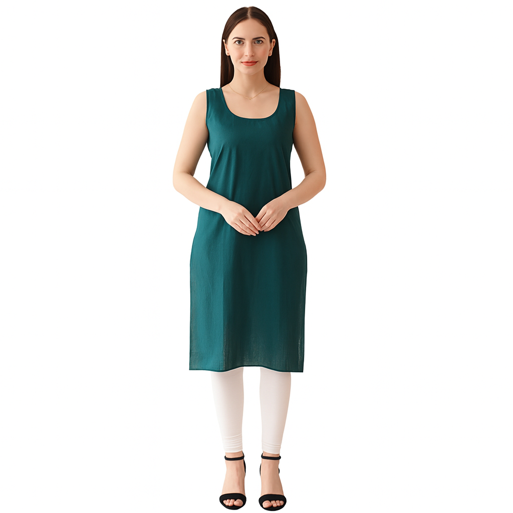 KURTIVERSE Full Slip for Women Cotton Long Inner Wear
