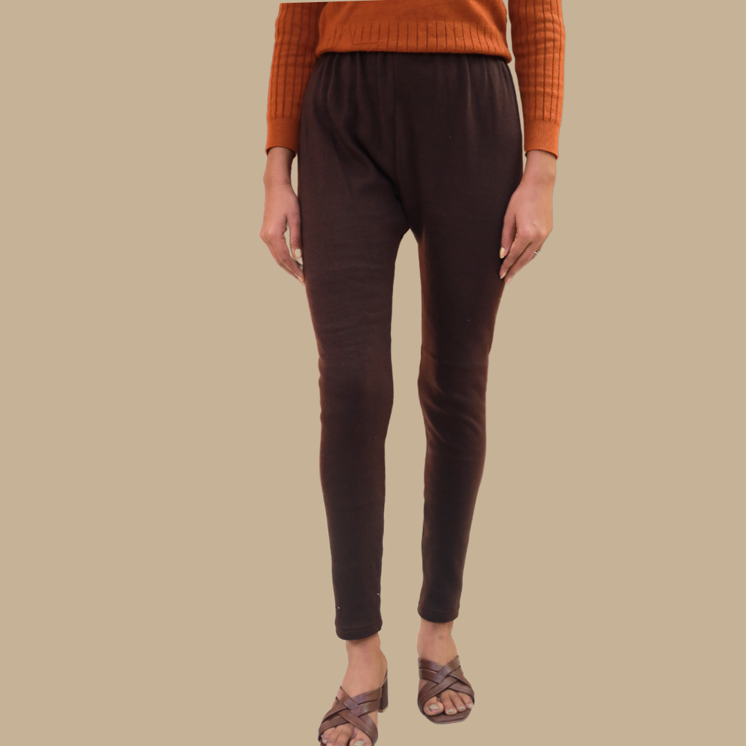 KURTIVERSE Woolen Leggings for Women Winter Thermal Waist Size : 24 to 32 Inch Stretchable.