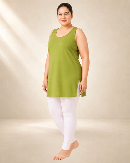 Women’s Plus Size Green 28-Inch Short Inner Slip – 4XL–7XL